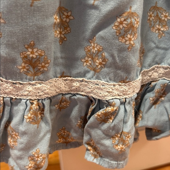 Tommy Bahama Elegant Light Blue Dress with Floral Accents Toddler 4T - Picture 9 of 11